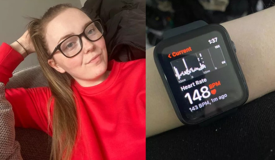 Rebecca McManus estava grávida de 22 semanas quando foi salva pelo Apple Watch; conheça a história