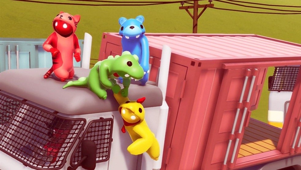 Gang Beasts é um beat'em up com personagens descritos como "gelatinosos" e "bobos" — Foto: Reprodução/Boneloaf