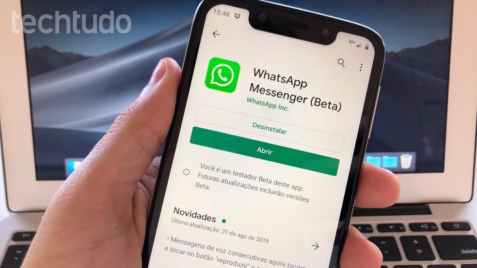 Aprenda a se inscrever no WhatsApp Beta para Android — Foto: Reprodução/Helito Beggiora