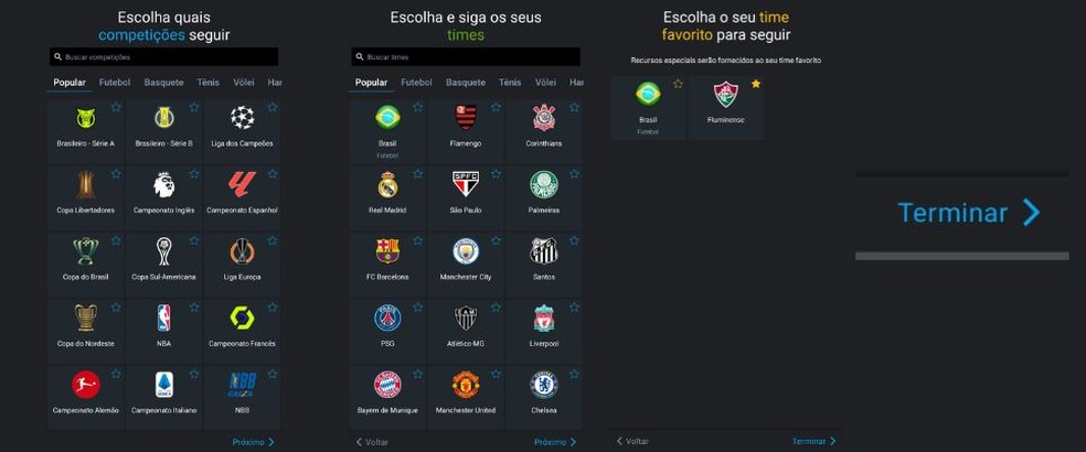 Como receber notificações de jogos e campeonatos no 365Scores? — Foto: Reprodução/Beatriz Abilio