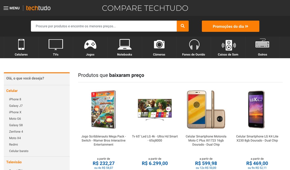 Como encontrar um Xbox One mais barato com o comparador de preços do TechTudo — Foto: Reprodução/Murilo Molina