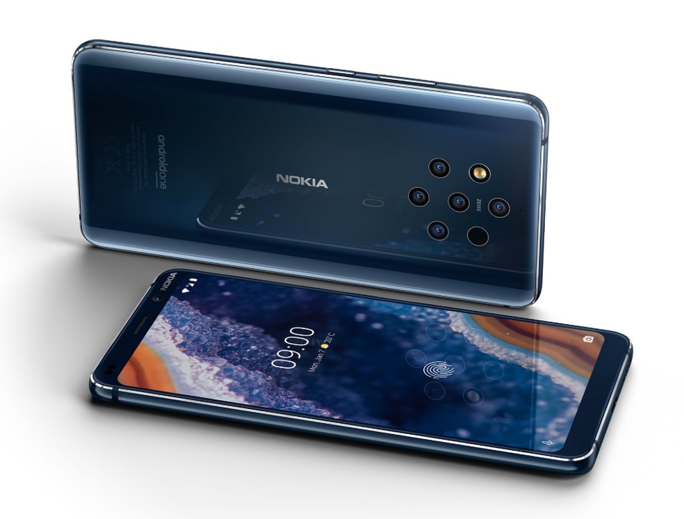 Nokia 9 PureView foi apresentado durante a MWC 2019 com cinco câmeras — Foto: Divulgação / Nokia