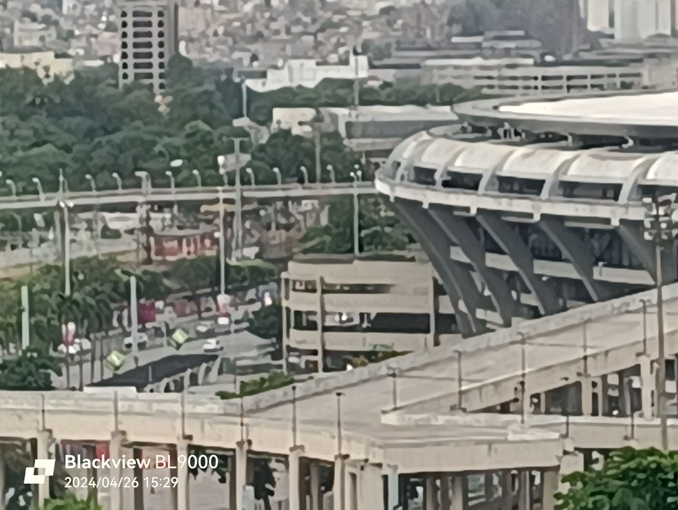 Estádio Jornalista Mário Filho (Maracanã). Zoom de 10x da câmera traseira do Blackview BL9000 — Foto: Gisele Veríssimo/TechTudo