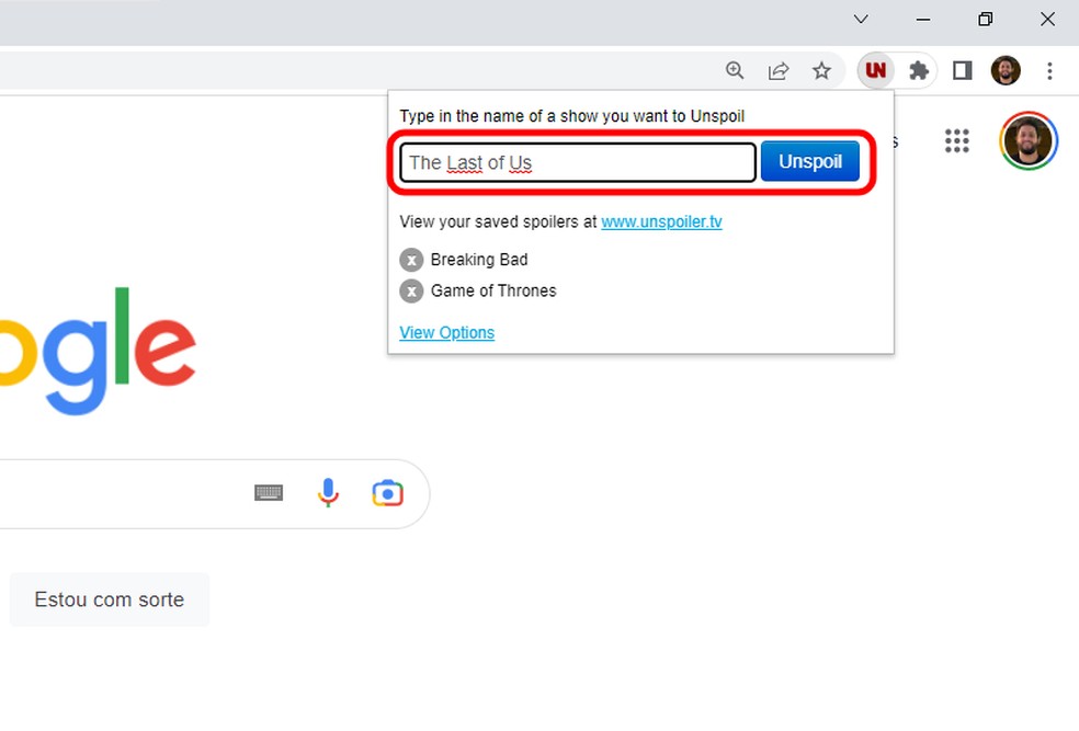 Veja como bloquear termos para evitar spoilers usando extensão para Chrome — Foto: Reprodução/Rodrigo Fernandes