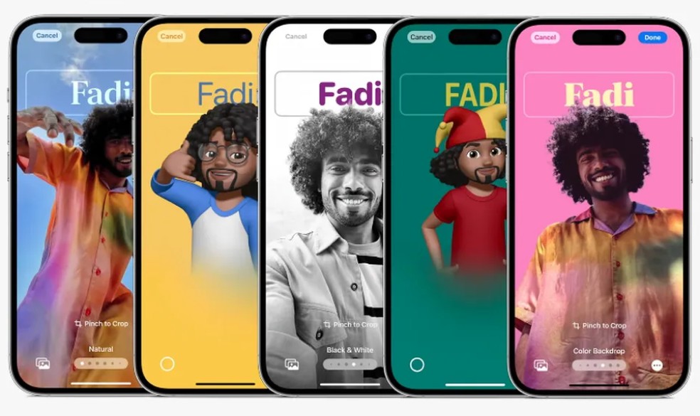 Pôsteres de Contato no iOS 17 foi uma das novidades mais aguardadas por usuários da linha iPhone — Foto: Reprodução/Apple