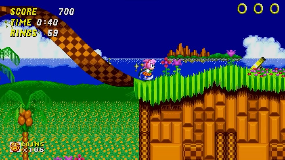 Amy Rose será uma personagem jogável em Sonic Origins Plus — Foto: Divulgação/Sega