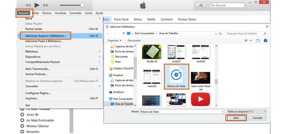 Abra a música na biblioteca do iTunes (Foto: Reprodução/Barbara Mannara) — Foto: TechTudo