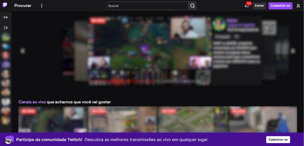 Jogos da Eurocopa 2024 podem ser assistidos no site ou app da Twitch — Foto: Reprodução/Róbson Martins