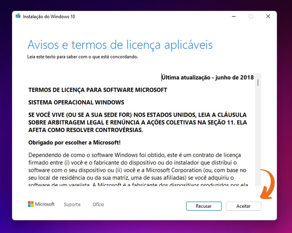 Windows 11: é necessário concordar com os termos de serviço da Microsoft duas vezes para retornar ao Windows 10 — Foto: Reprodução/Eduardo Bartkevihi