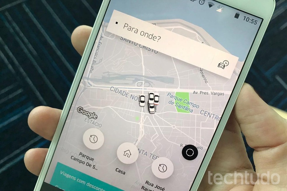 Tutorial mostra como chamar um carro da Uber sem ter o app instalado no celular — Foto: Carolina Ochsendorf/TechTudo