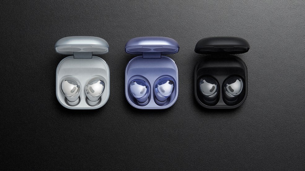 Galaxy Buds Pro basicamente repete o design do Galaxy Buds e do Galaxy Buds+ — Foto: Divulgação/Samsung