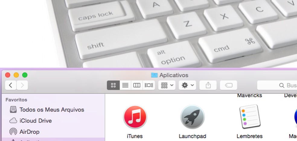 Aprenda como usar o Finder sem tocar no mouse e fique mais ágil (Foto: Reprodução/Edivaldo Brito) — Foto: TechTudo