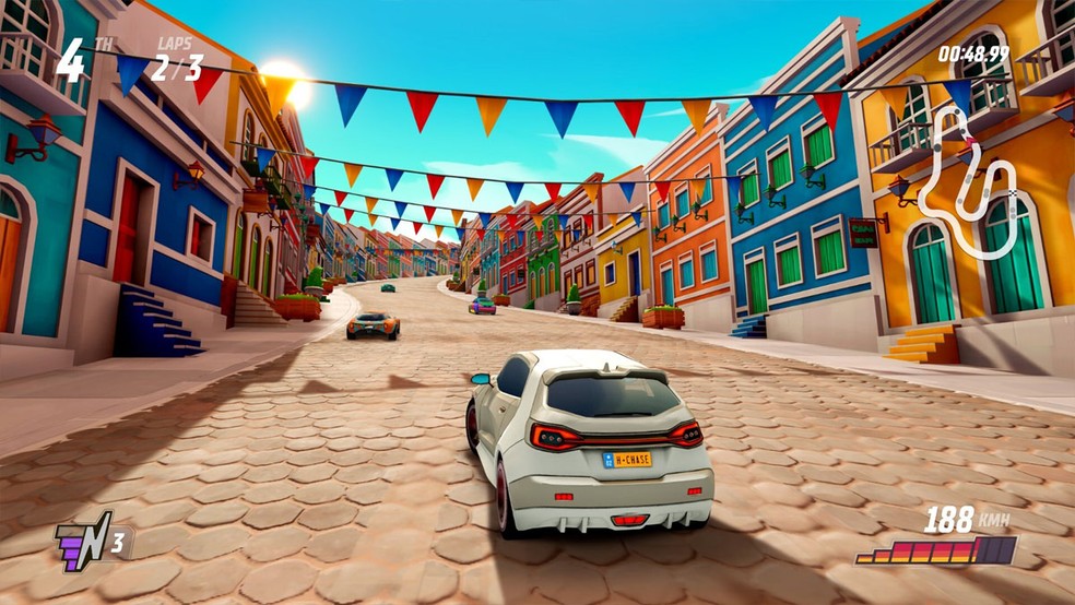 Horizon Chase 2 traz corridas por diversas cidades do mundo em todos os consoles, PC e iPhone — Foto: Divulgação/Epic Games