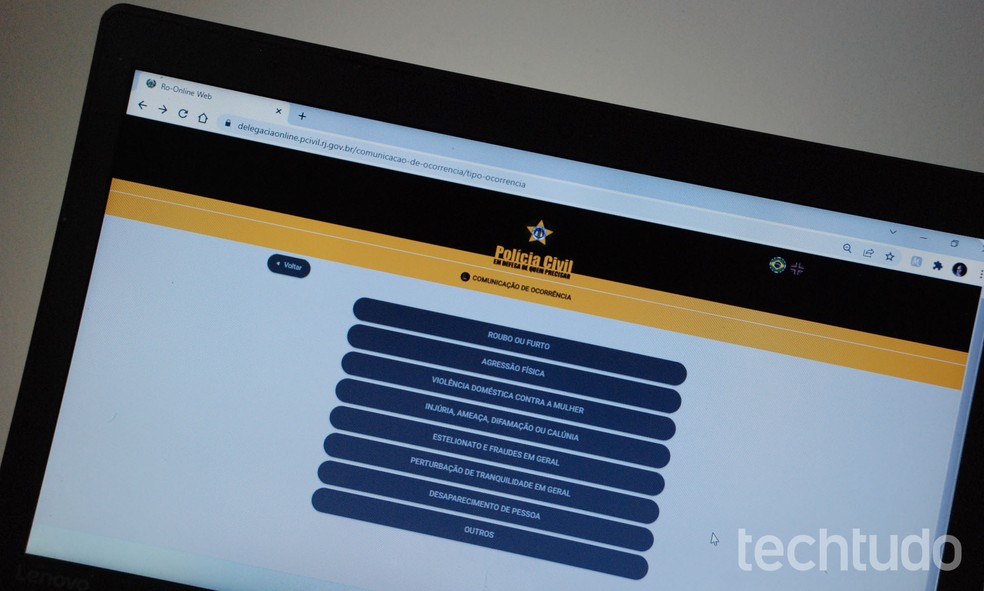 O registro oficial do crime pode ser utilizado para solicitação de reembolso — Foto: Raquel Freire/TechTudo