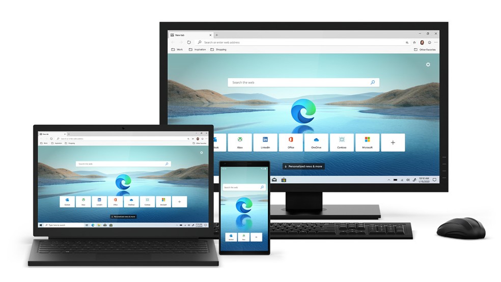 Novo Microsoft Edge está disponível para Windows, Mac, Android e iOS — Foto: Divulgação/Microsoft