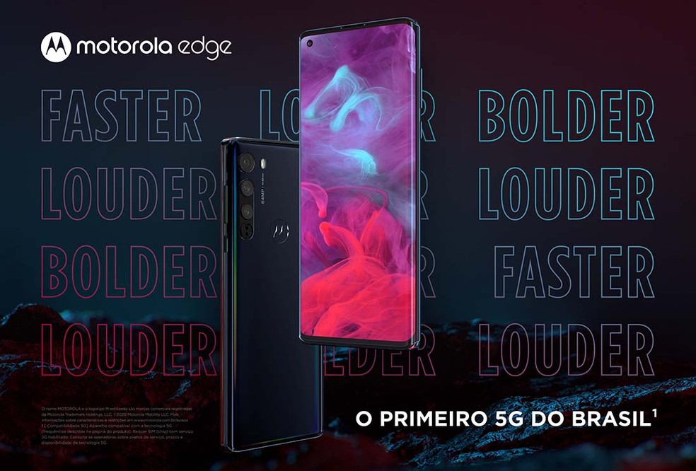 Motorola Edge conta com a tecnologia 5G DSS — Foto: Divulgação