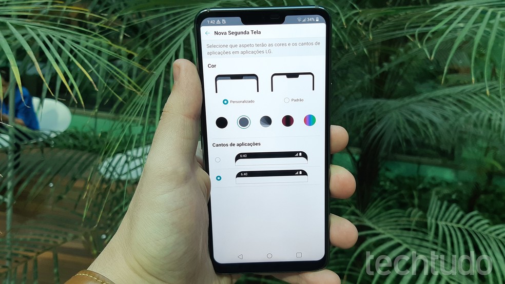 LG G7 ThinQ roda versão personalizada do Android 8 Oreo — Foto: Bruno De Blasi/TechTudo