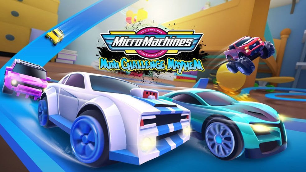 Micro Machines: Mini Challenge Mayhem traz corridas com os famosos carrinhos em miniatura exclusivamente para realidade virtual — Foto: Reprodução/Steam