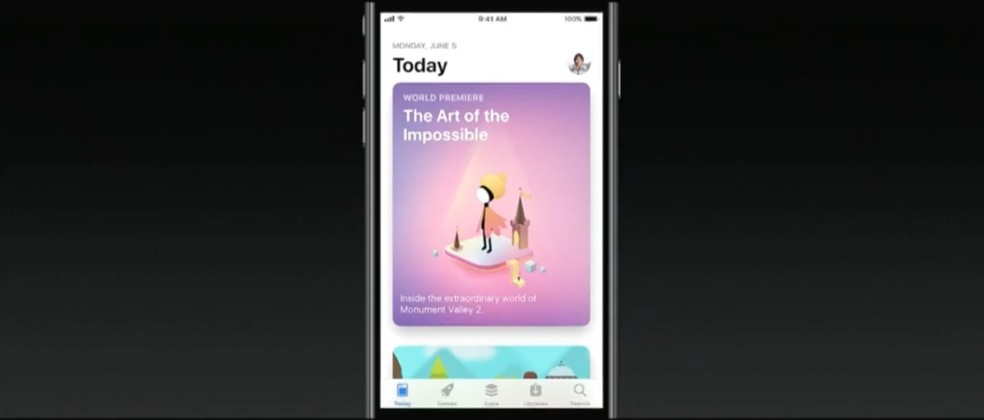 Novo design da App Store — Foto: Reprodução/Apple