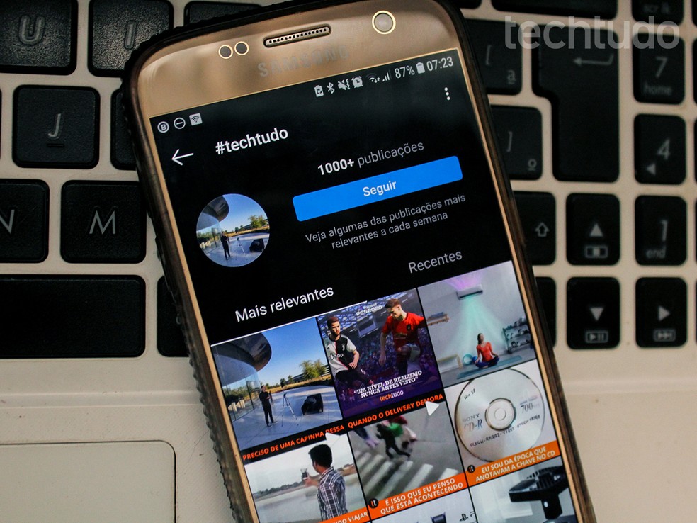 Hashtags para Instagram ajudam a impulsionar conteúdo — Foto: Caroline Doms/TechTudo