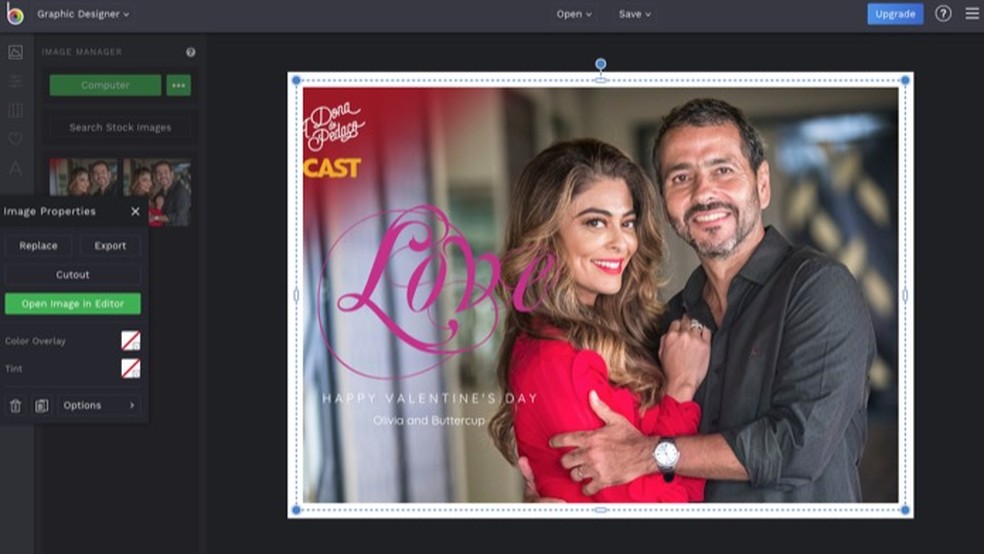 Tutorial mostra como usar o serviço Befunky para criar um cartão de Dia dos Namorados — Foto: Reprodução/Marvin Costa