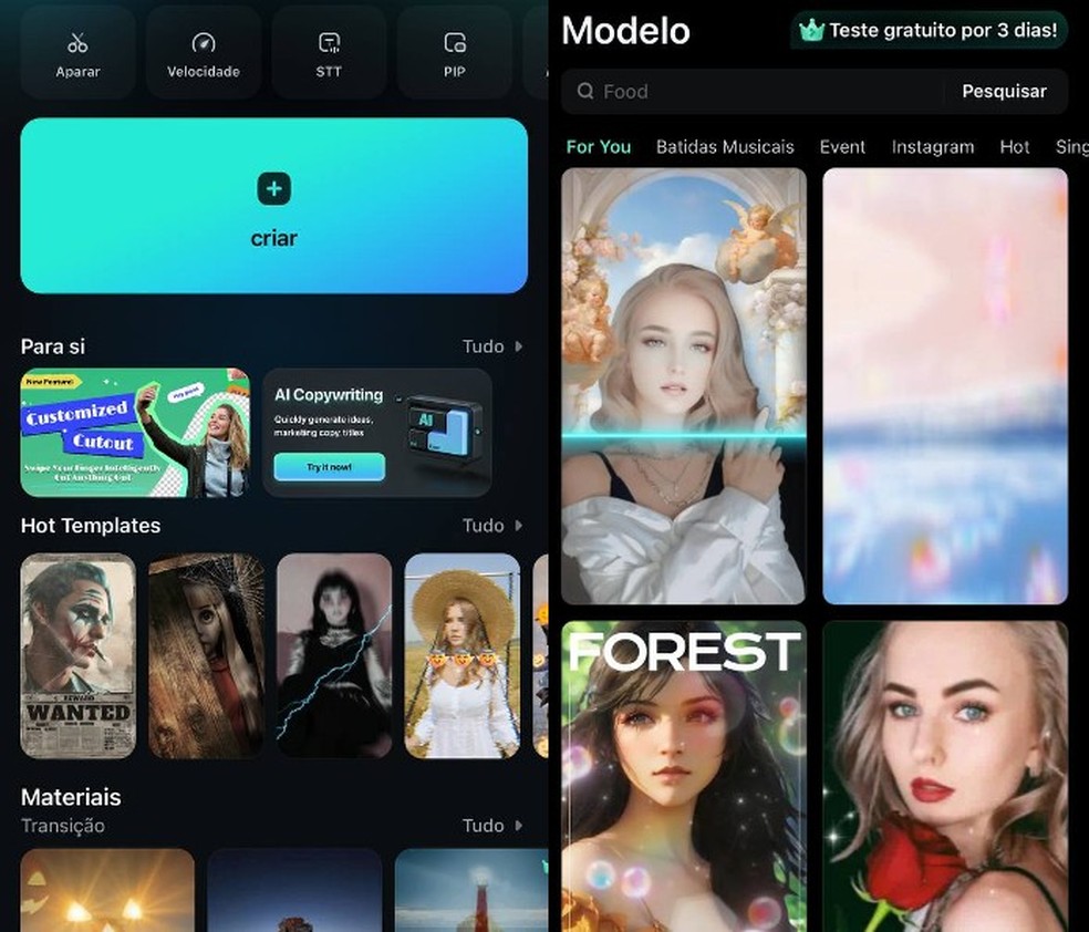 App Filmora oferece compartilhamento de vídeos diretamente em redes sociais como Instagram e TikTok — Foto: Letícia Sekitani/TechTudo