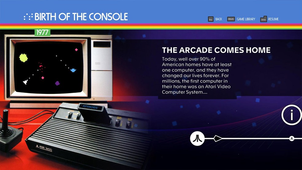 Atari 50: The Anniversary Celebration trará mais de 90 jogos clássicos da Atari, além de títulos inéditos que prestam homenagem aos antigos games — Foto: Divulgação/Atari