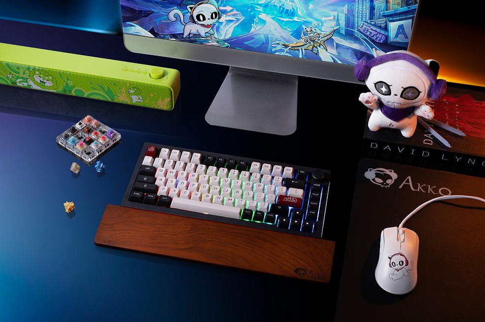 Teclado Akko pode ser uma boa aquisição para se ter no setup — Foto: Divulgação/Akko