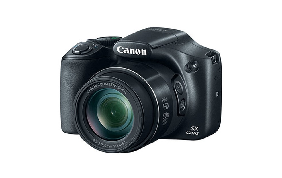 A PowerShot SX530 HS é um modelo compacto — Foto: Divulgação/Canon