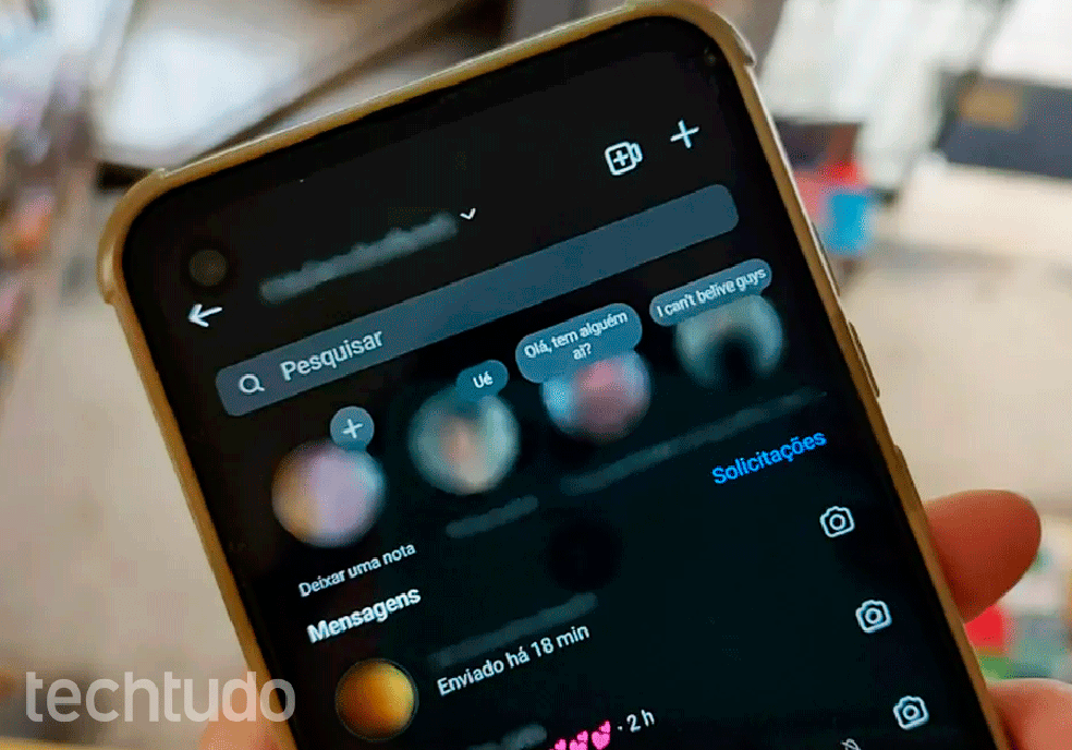 O nome "Instagram" une as palavras "instant" e "telegram" — Foto: Mariana Tralback/TechTudo