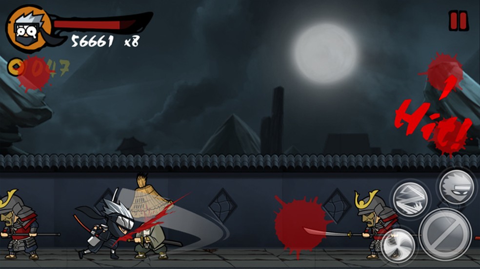 Com uma pitada de violência, Ninja Revenge traz uma vingança divertida — Foto: Reprodução/Google Play