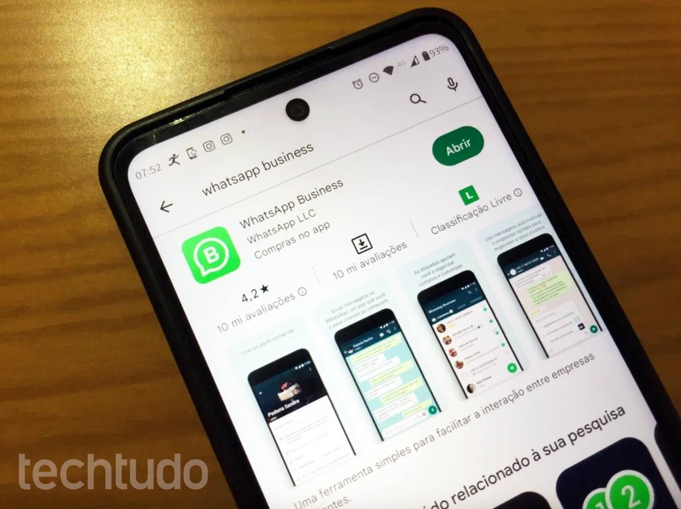 WhatsApp Business oferece diversas funções interessantes para quem tem um negócio — Foto: Gisele Souza/TechTudo