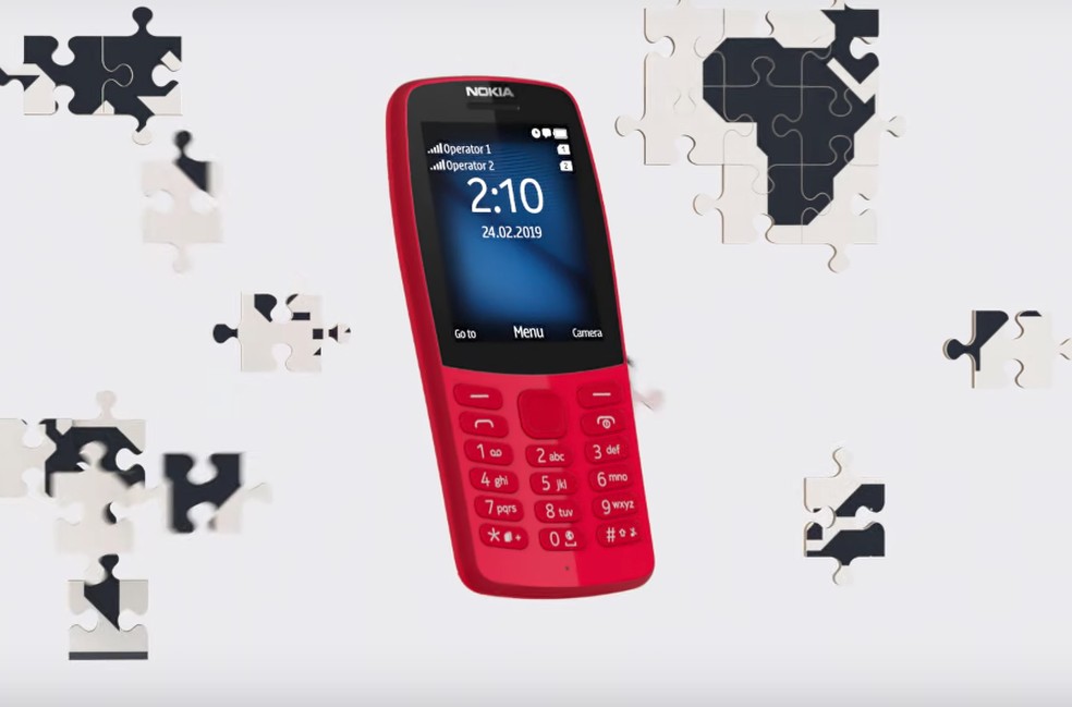 Nokia 210 remete aos celulares antigos da empresa — Foto: Divulgação/Nokia