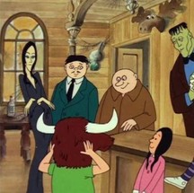 A primeira versão do cartoon de A Família Addams de Hannah Barbera — Foto: Reprodução/IMDb