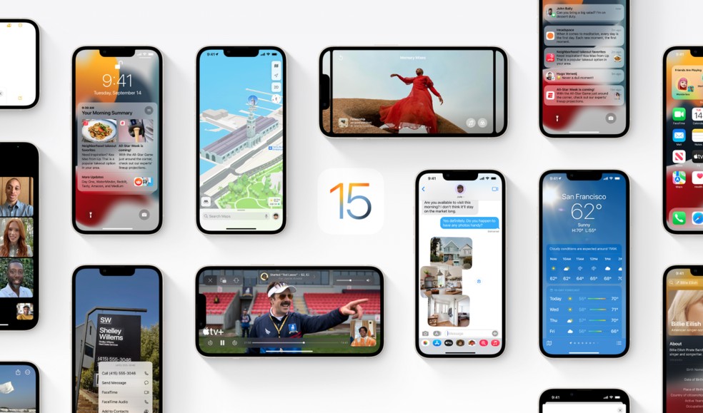 Versão beta do iOS 15.2 já está em teste — Foto: Divulgação/Apple