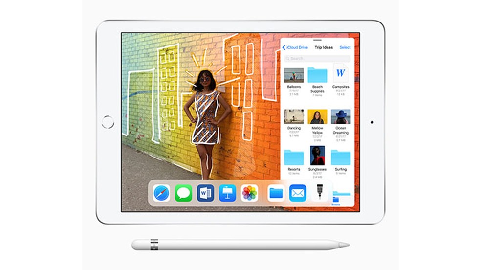 Apple lança nov iPad de entrada compatível com Apple Pencil e direcionado a estudantes — Foto: Divulgação/Apple