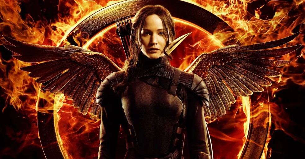 Jennifer Lawrence é Katniss Everdeen em Jogos Vorazes — Foto: Reprodução/JustWatch