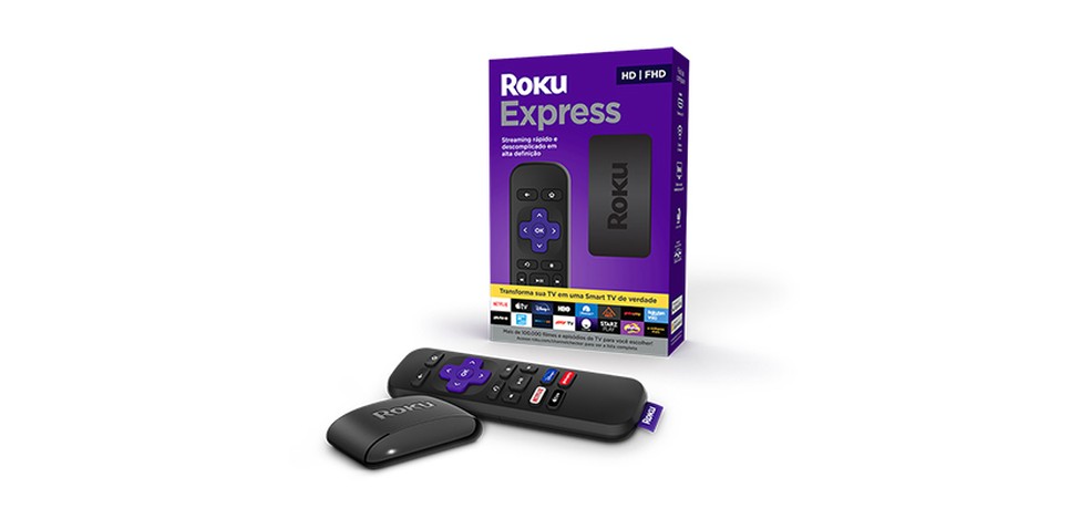 Roku Express 4K — Foto: Divulgação/Roku