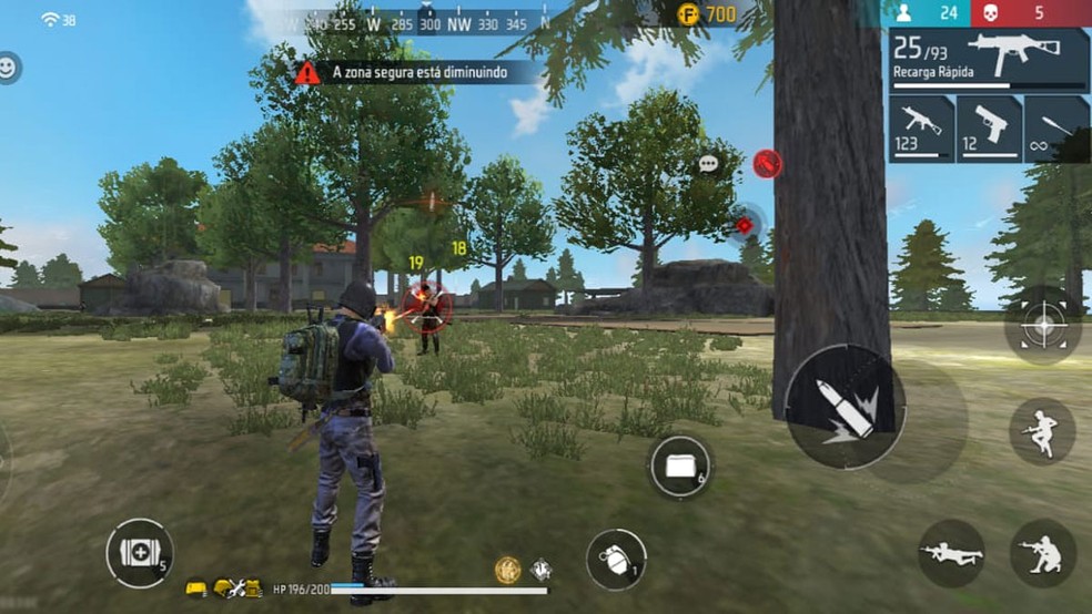 Free Fire traz mecânicas de PUBG para o mobile — Foto: Reprodução/Rafael Monteiro