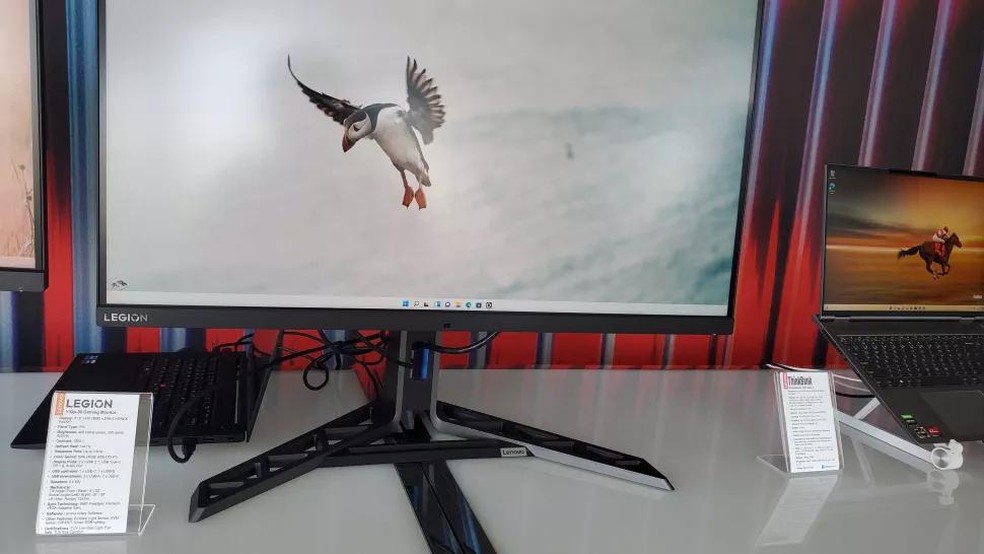 Lenovo Legion Y32p-30 fornece duas entradas HDMI, uma DisplayPort, uma USB-C, quatro USB-A, e uma saída de áudio P2 — Foto: Reprodução/Amazon