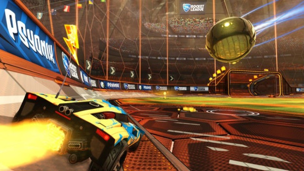 Rocket League é basicamente um game de futebol com carrinhos — Foto: Divulgação/Psyonix