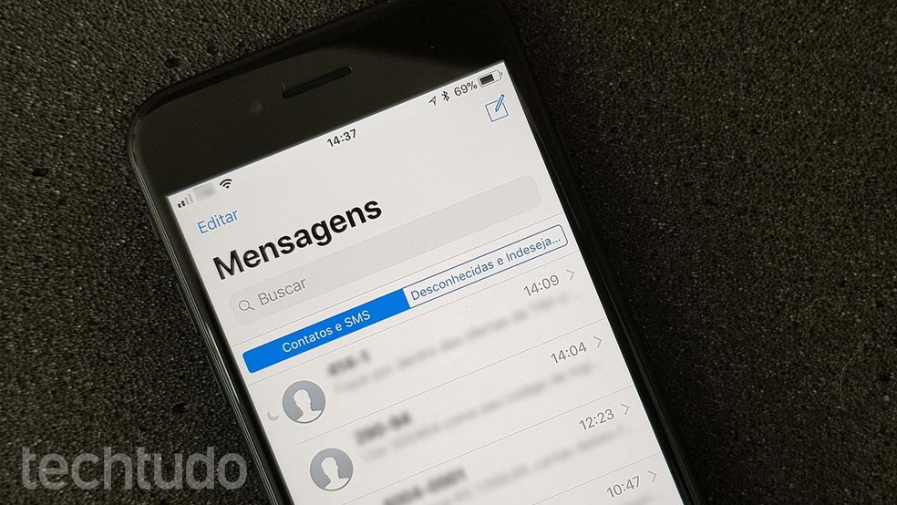 iOS 11 permite bloquear mensagens indesejadas — Foto: Paulo Alves/TechTudo