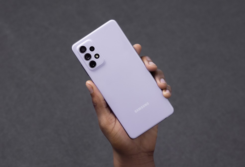 Galaxy A72 faz parte dos lançamentos de 2021 — Foto: Divulgação/Samsung