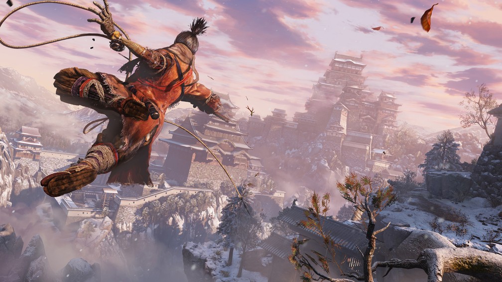 Sekiro: Shadows Die Twice traz cenários amplos — Foto: Divulgação/Activision