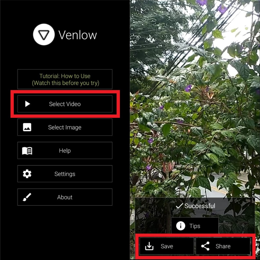 Como postar foto no Status do WhatsApp com qualidade: app Venlow permite comprimir vídeos para postar o conteúdo no WhatsApp, mantendo a qualidade de resolução — Foto: Reprodução/Clara Fabro