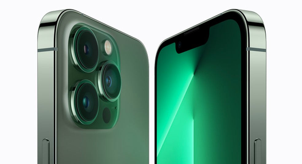 iPhone 13 Pro verde-alpino — Foto: Divulgação/Apple