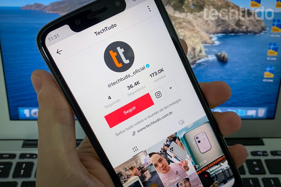 Saiba como ganhar dinheiro pelo TikTok ao colocar link na bio e redirecionar para sites externos  — Foto: Helito Beggiora/TechTudo