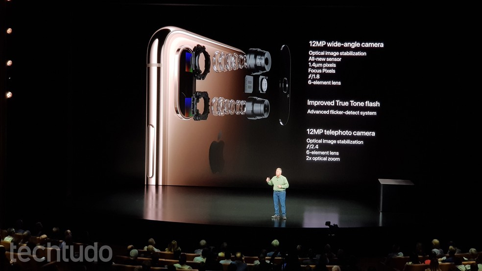 iPhone XS e iPhone XS Max: câmera repete iPhone X e tem sensores maiores — Foto: Thássius Veloso / TechTudo