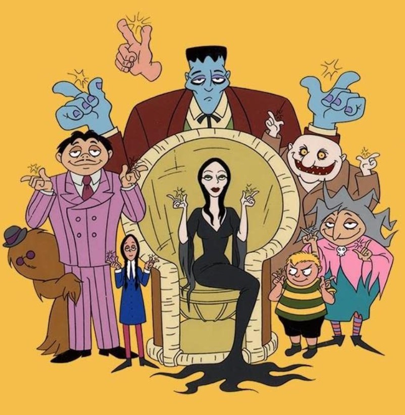 A segunda versão do cartoon de Hannah Barbera de 'A Família Addams', nos anos 90. A personagem Wandinha foi dublada por Debi Derryberry — Foto: Reprodução/IMDb