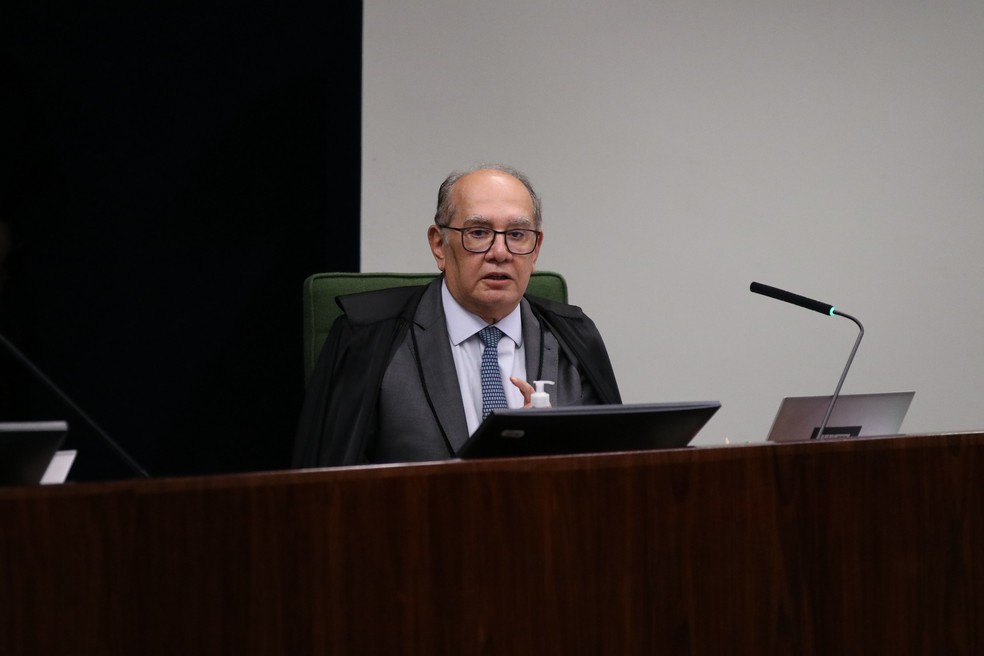 Ministro Gilmar Mendes em sessão da Segunda Turma do STF — Foto: Gustavo Moreno/SCO/STF